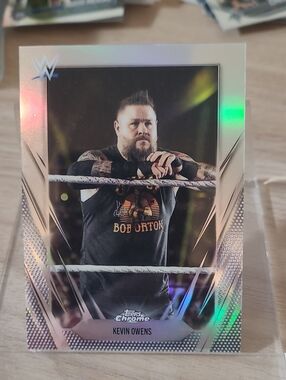 Topps Chrome Kevin Owens Holographic Card - 2026 Topps Chrome Refractor